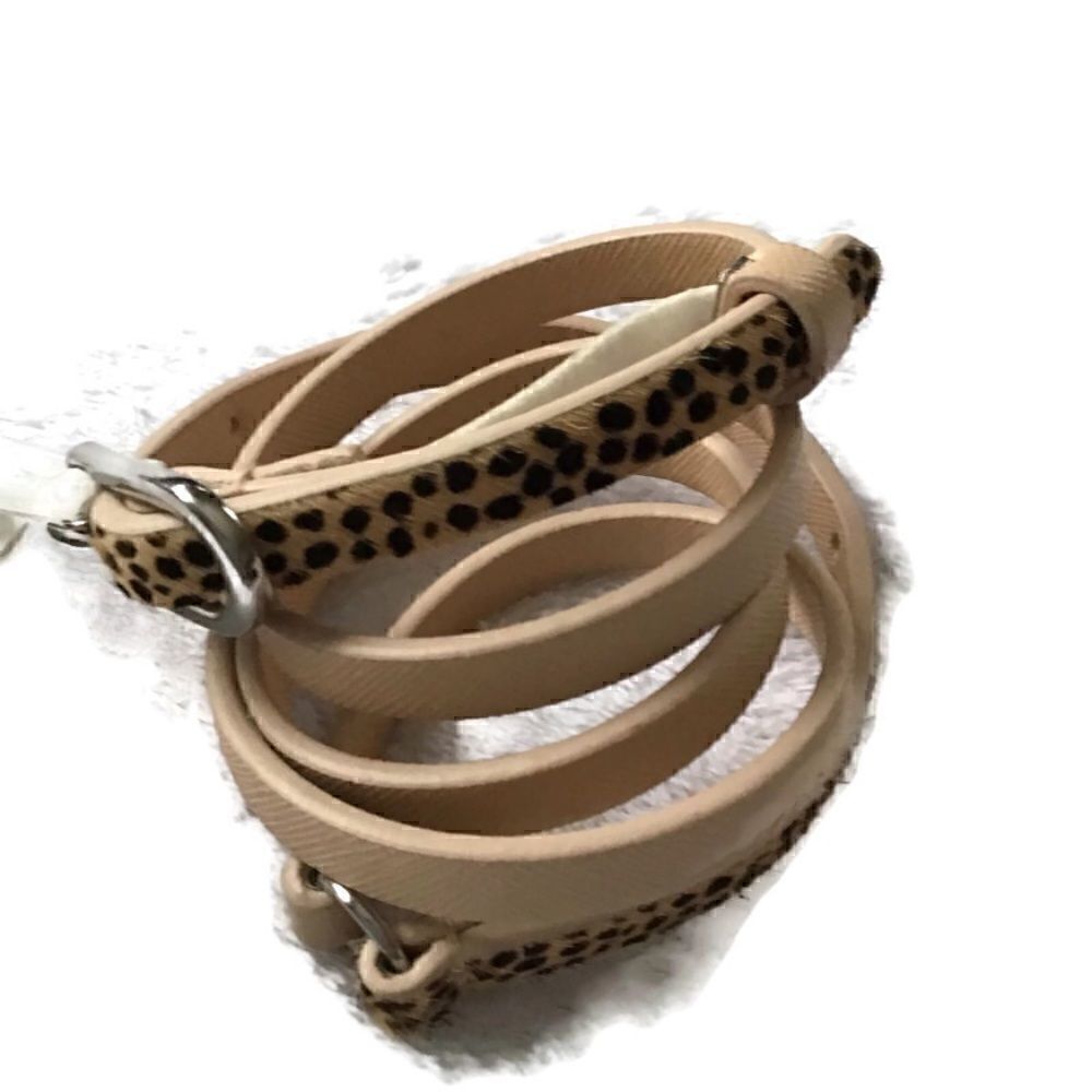 Old Navy Leopard Calf Hair Belt